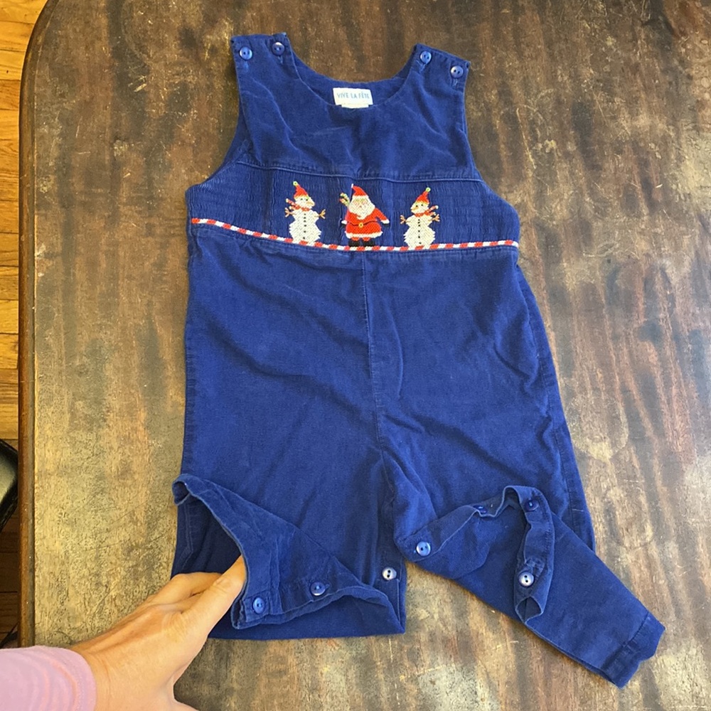 Size 2 Christmas smocked Jon Jon
